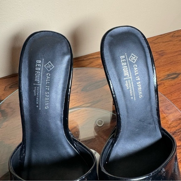 Call it SPRING Selita Mule Sandal - black patent leather - size 5 - Picture 7 of 16